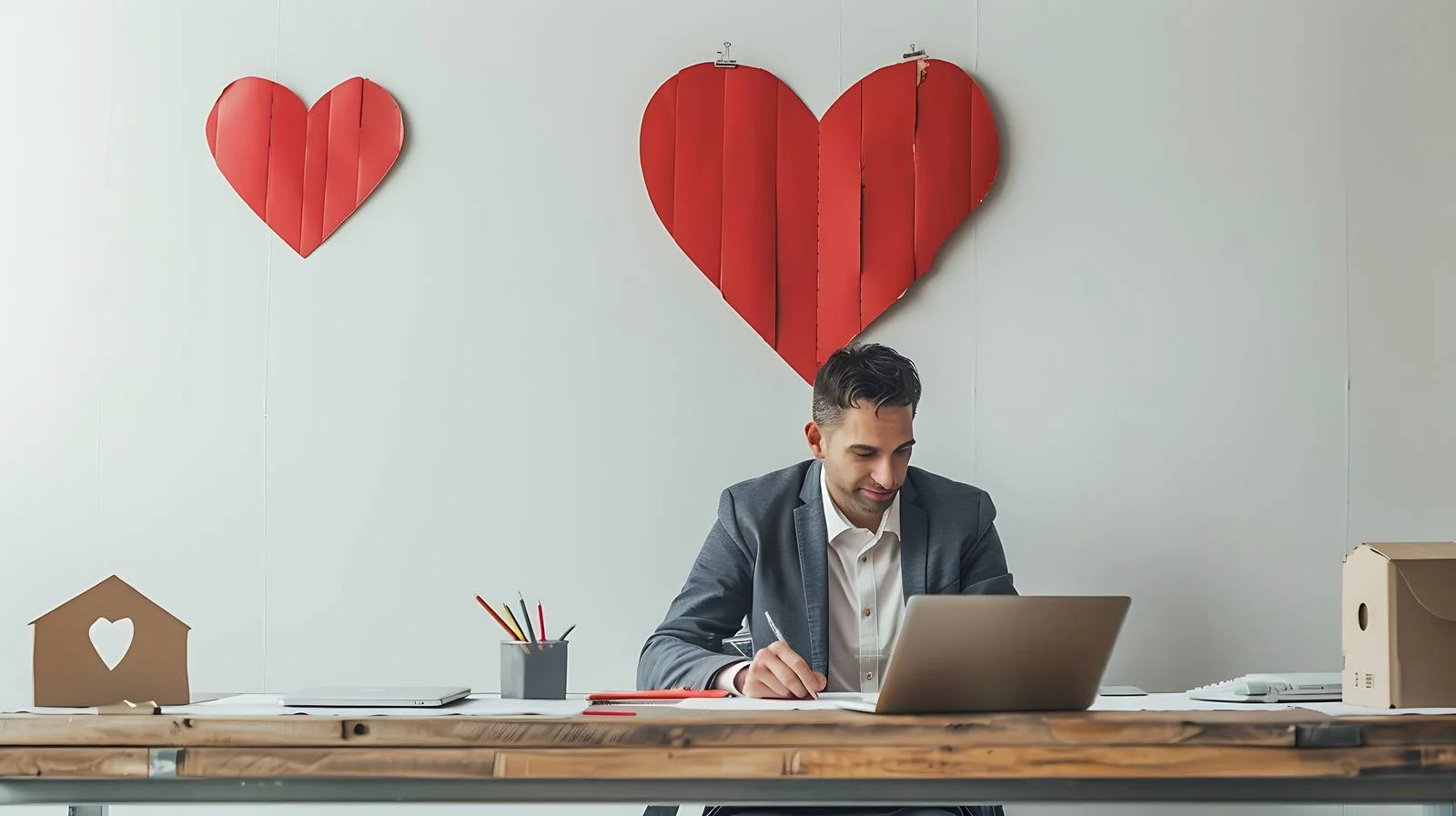 Professional Loft Working with Laptop — free download from Dotvec