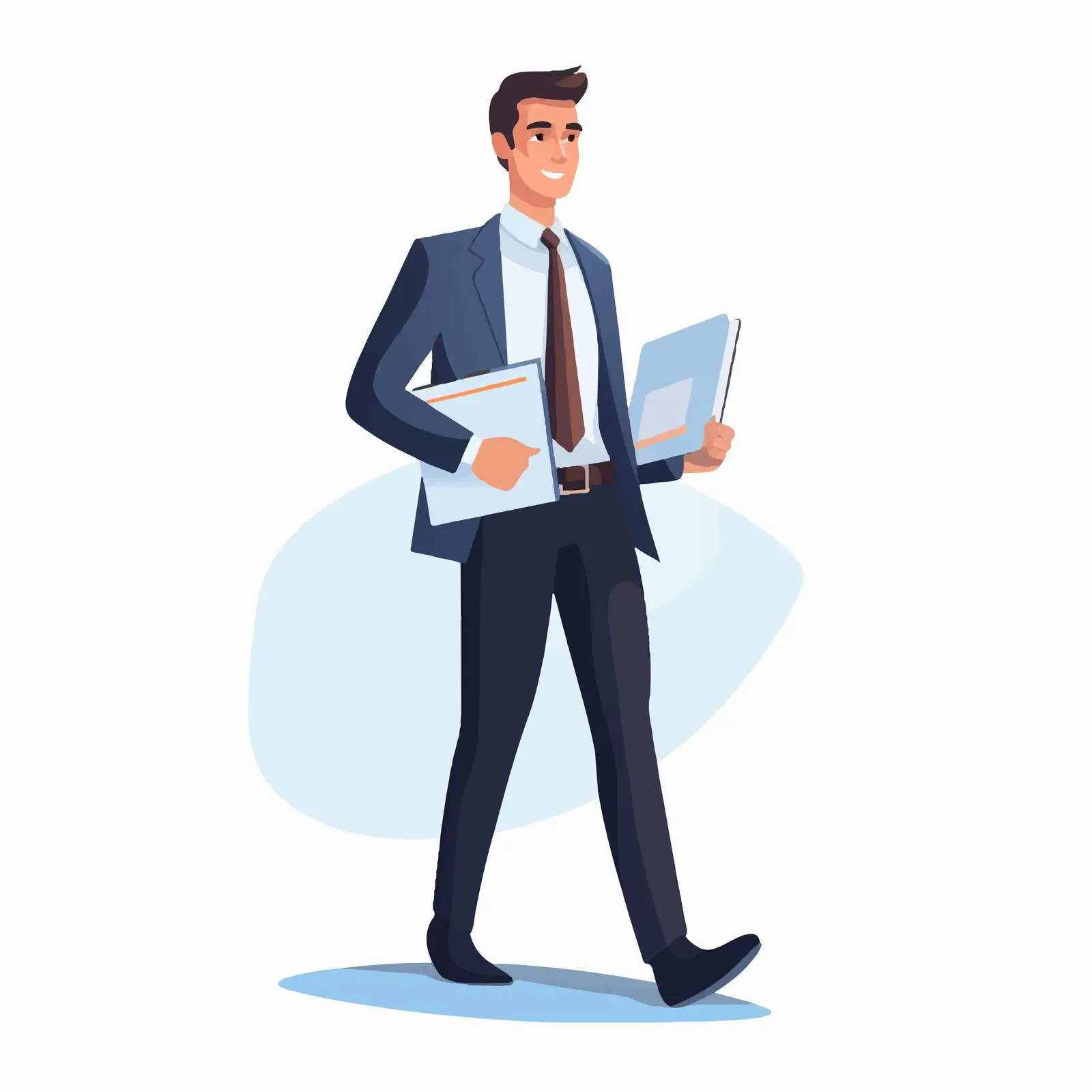 Businessman in Suit with Document — free download from Dotvec