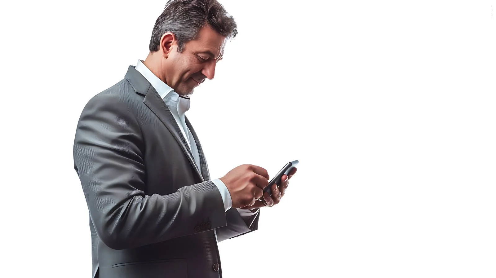 Urban Businessman Phone Check — free download from Dotvec