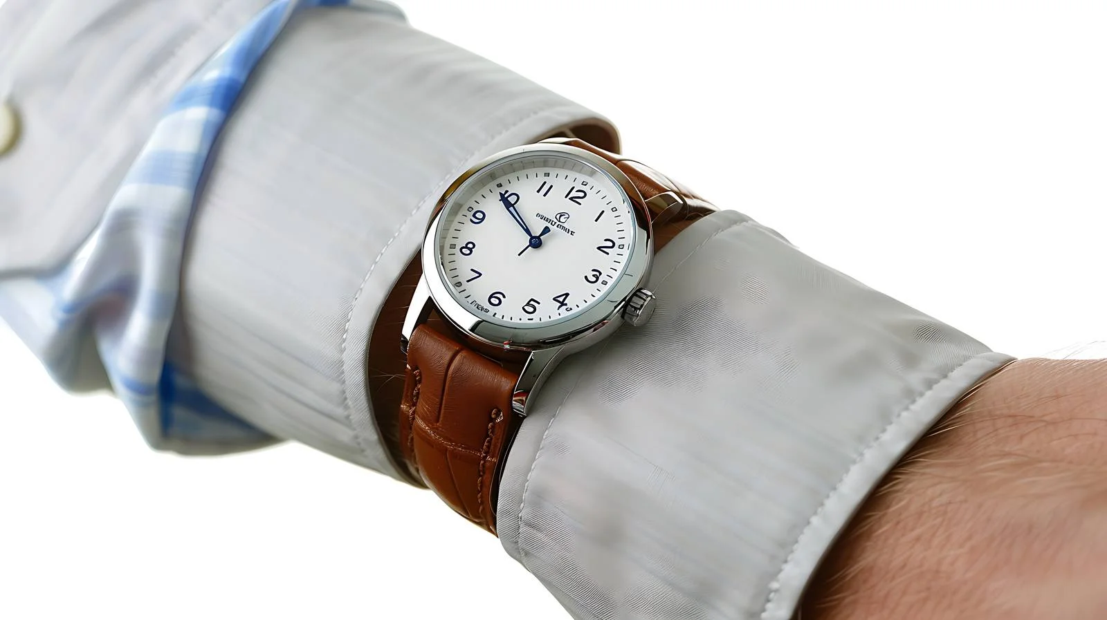 Focused Businessman Checking Time — free download from Dotvec