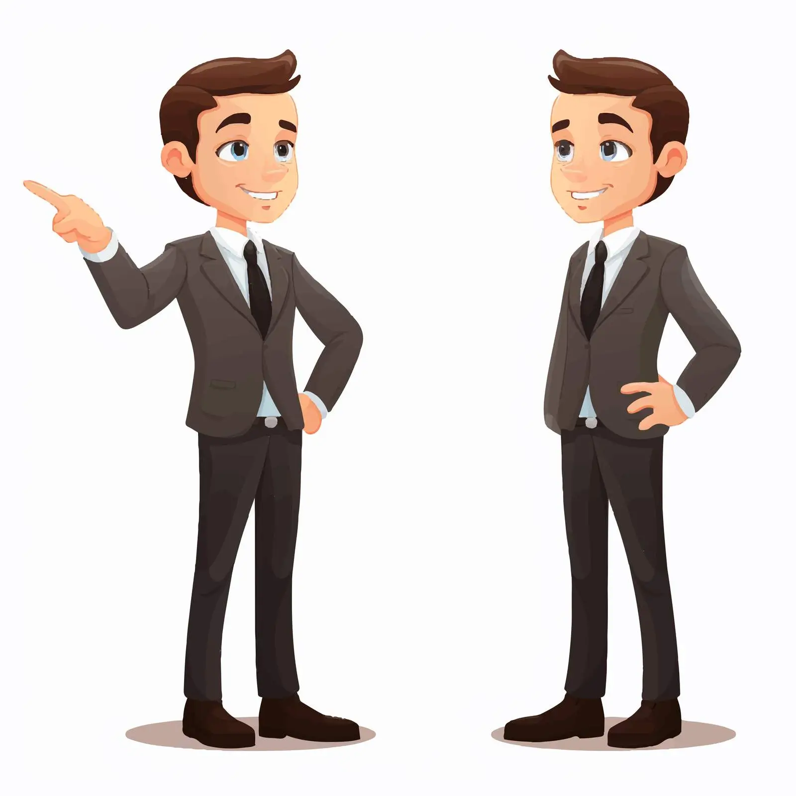 Cartoon Businessman on White Background Vector — free download from Dotvec