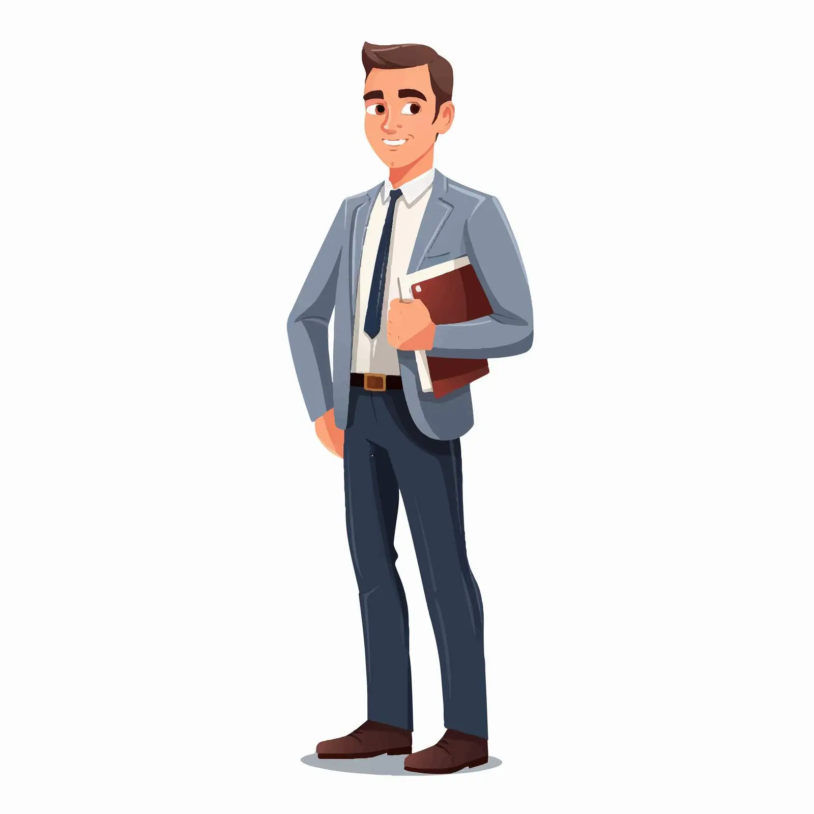 Businessman Cartoon Vector on White Background — free download from Dotvec