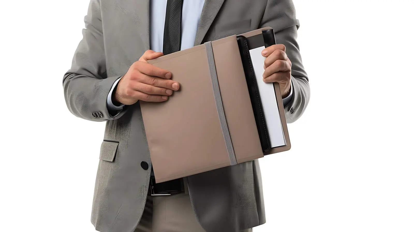 Businessman Presenting Important Documents in Folder — free download from Dotvec