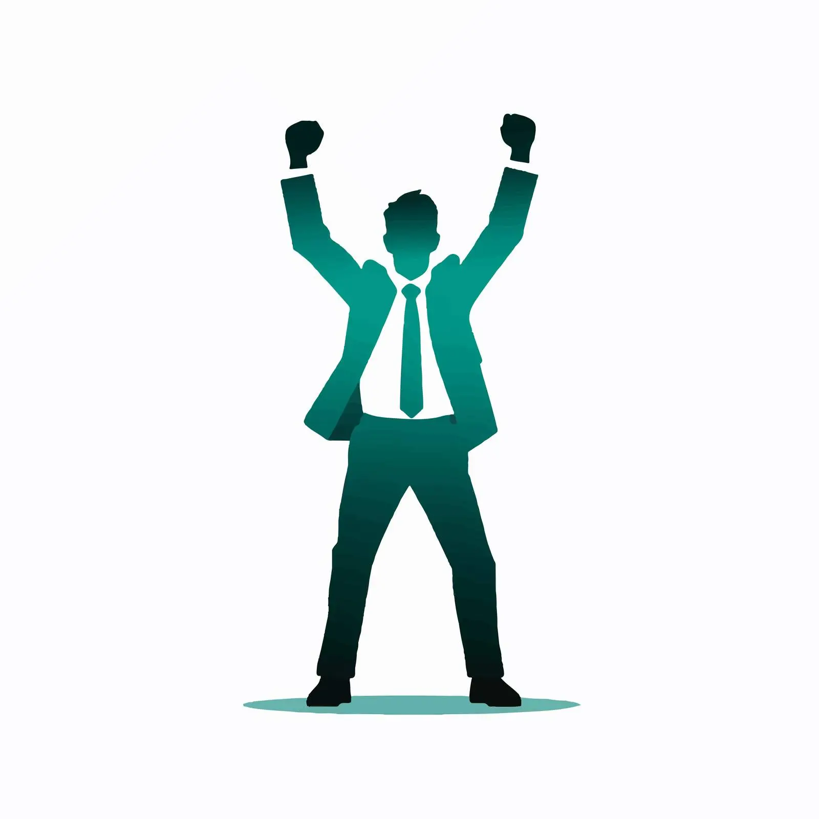 Businessman Silhouette Achievement Icon Isolated — free download from Dotvec