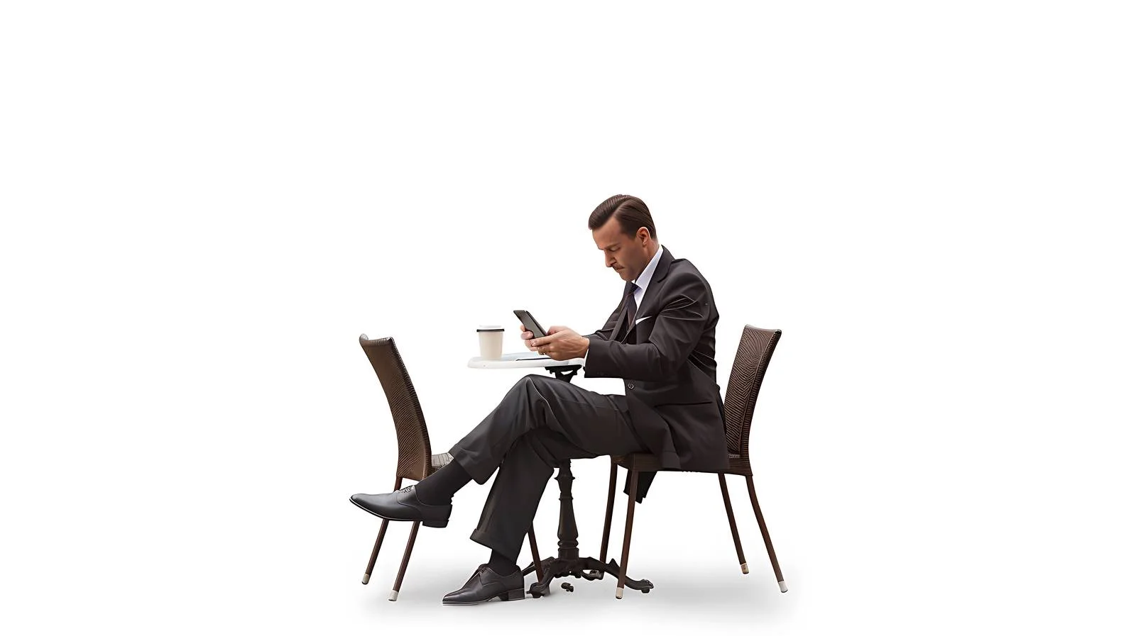 Professional Businessman Coffee Break in Cafe — free download from Dotvec