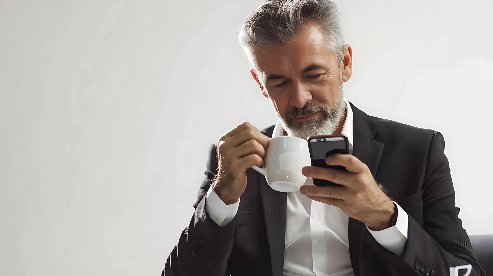 Professional at Cafe Using Technology — free download from Dotvec