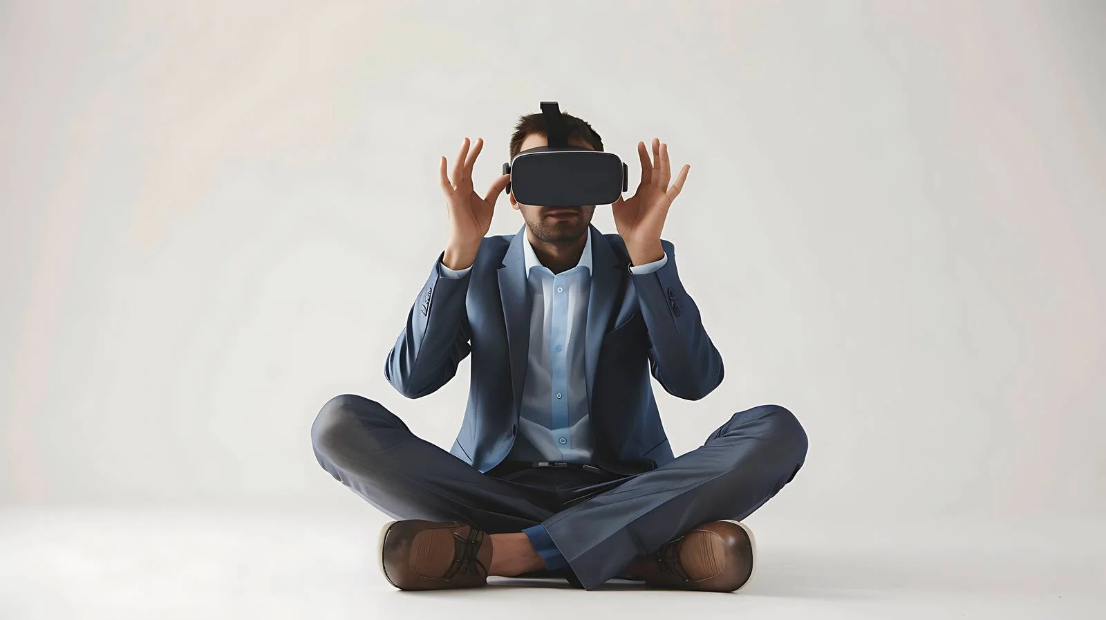 Virtual Reality Businessman — free download from Dotvec