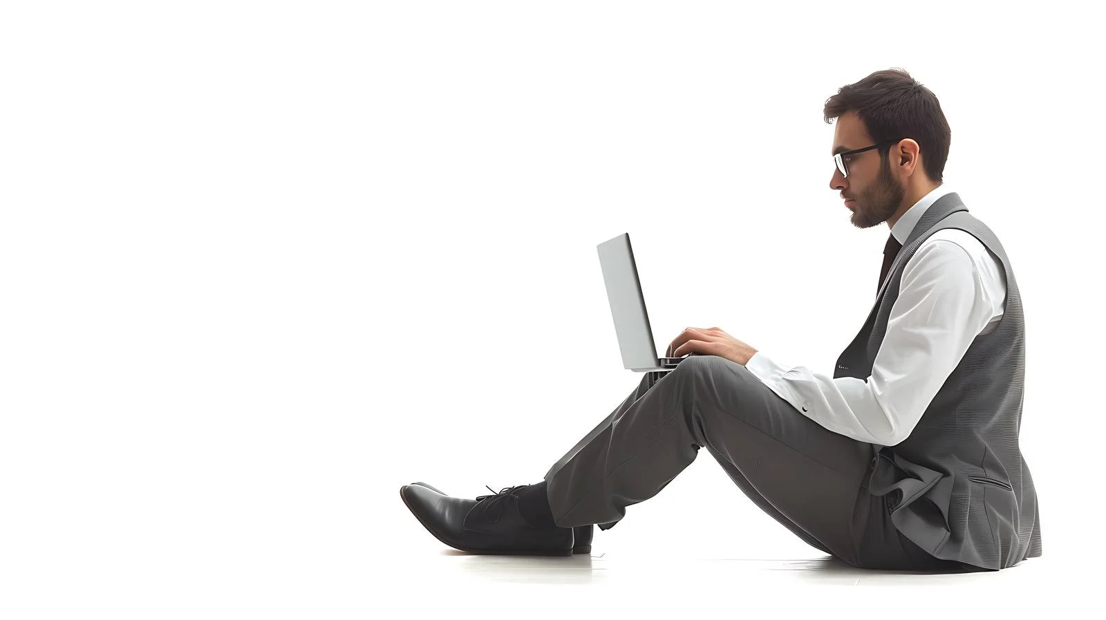 Businessman Working on Laptop — free download from Dotvec