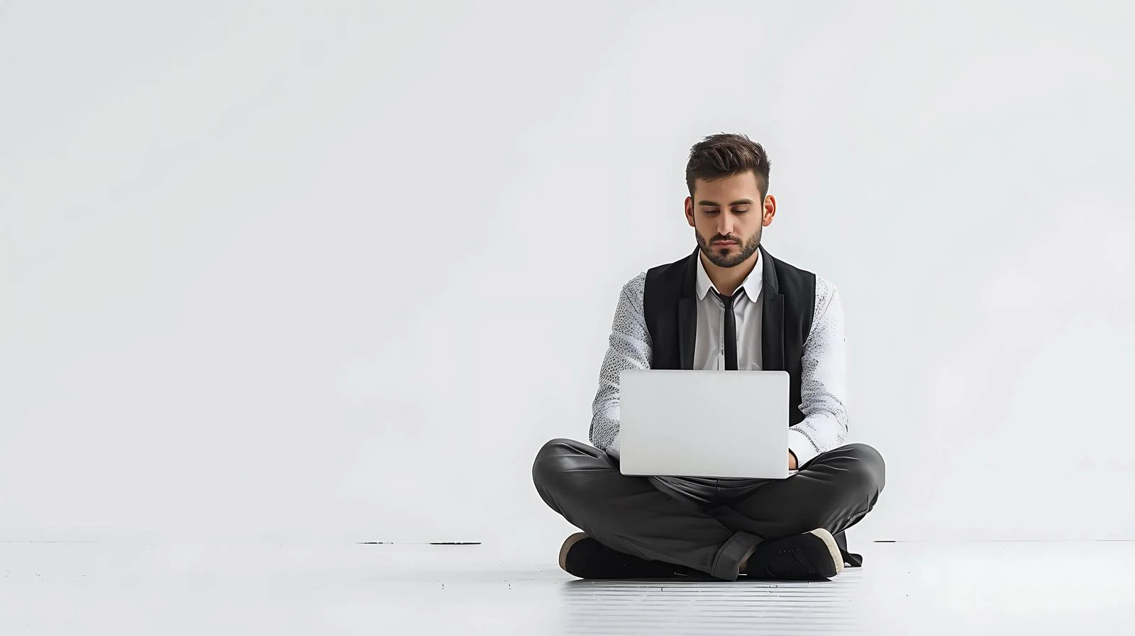 Professional Businessman Working on Laptop — free download from Dotvec