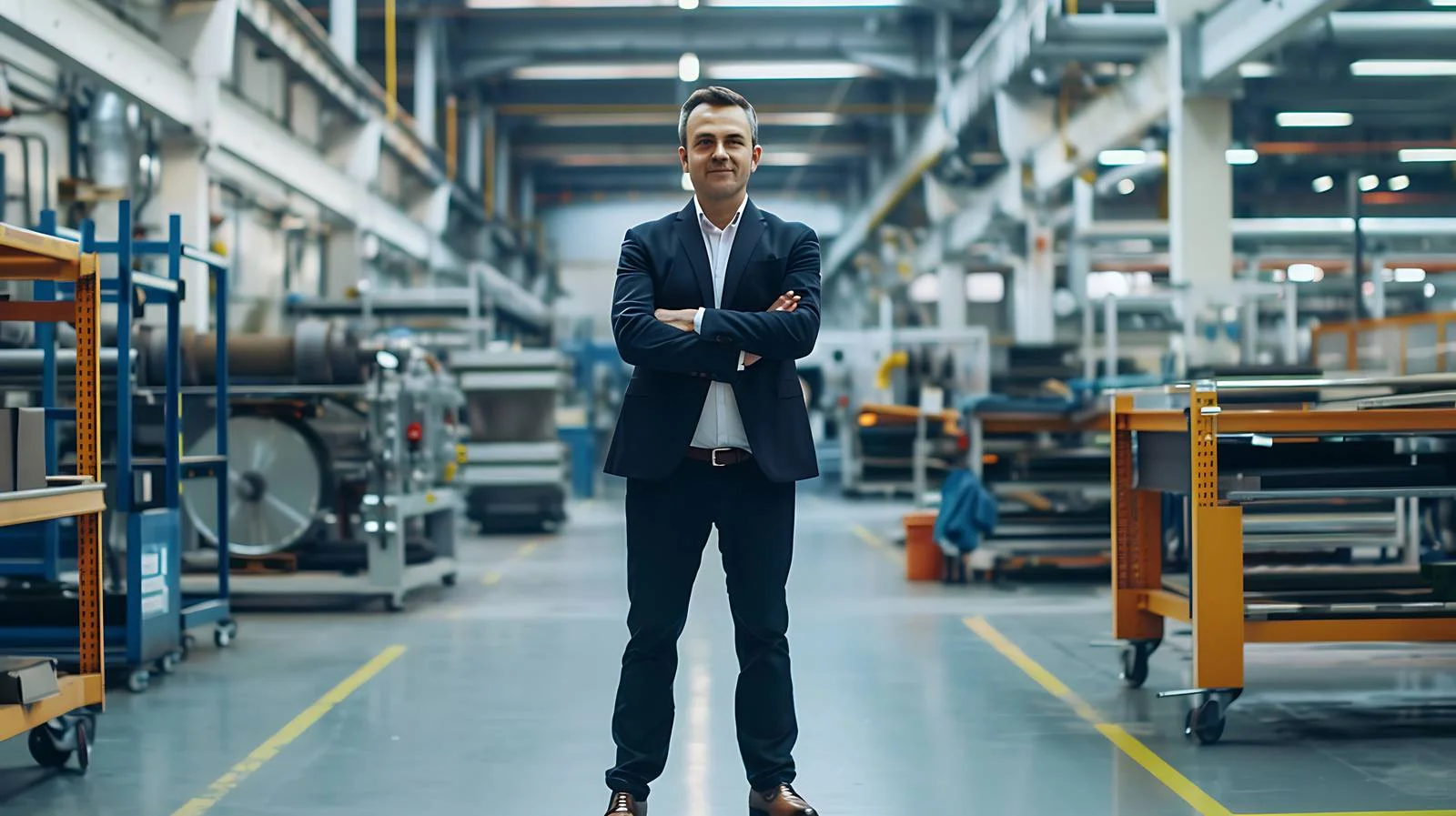 Factory Shop Businessman Isolated — free download from Dotvec