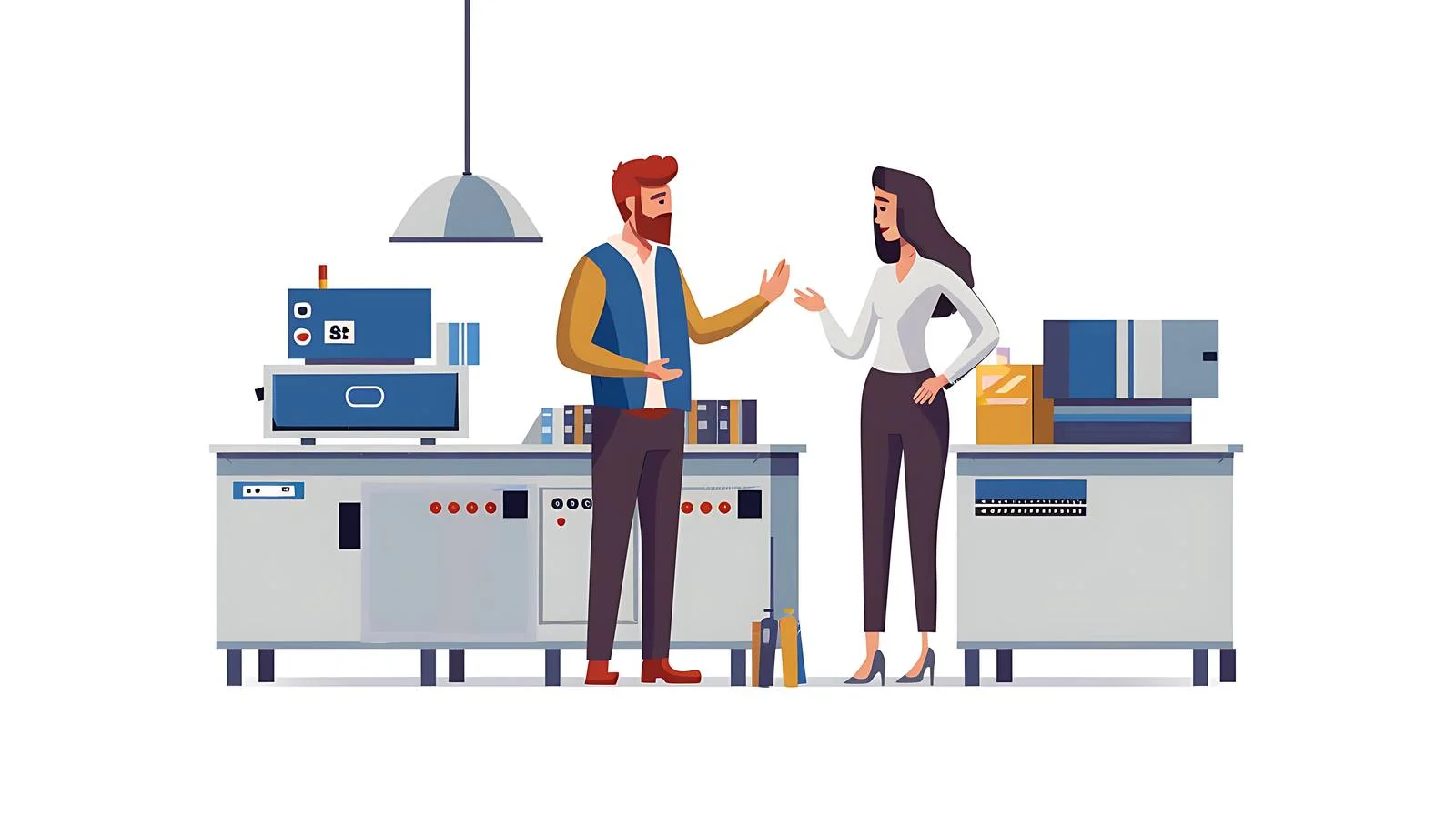 Professional Discussion in Factory Setting — free download from Dotvec