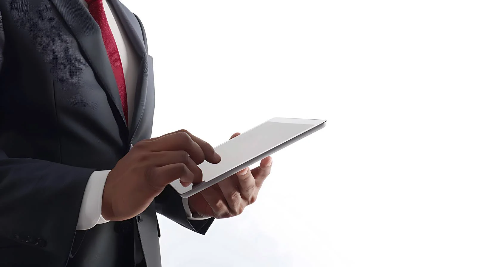 Businessman Using Tablet in Office — free download from Dotvec