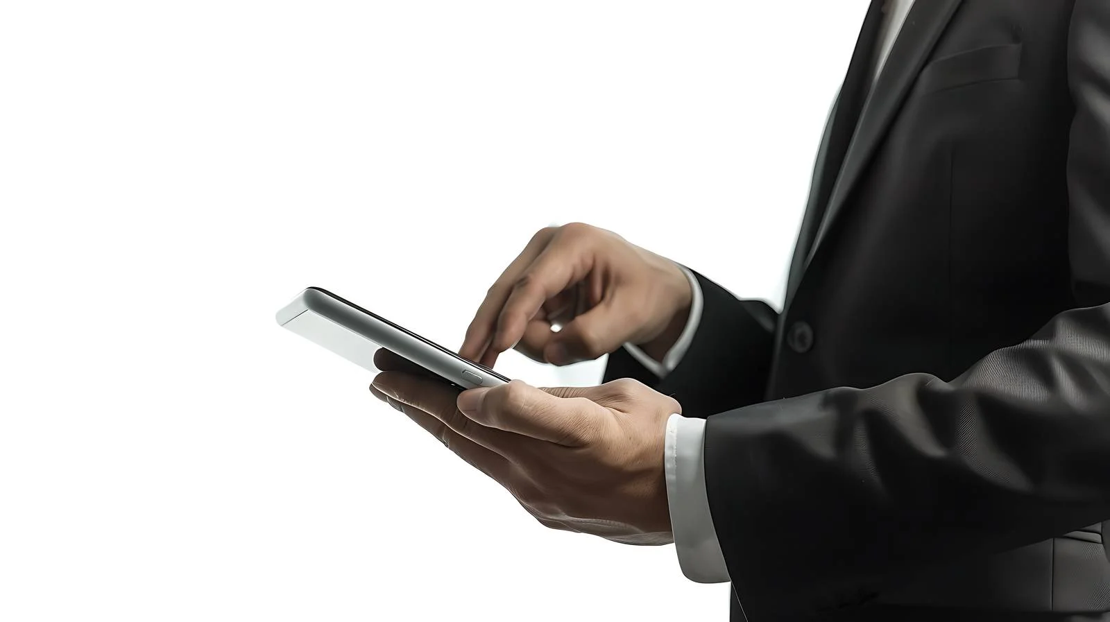 Professional Businessman Using Tablet Outdoors — free download from Dotvec