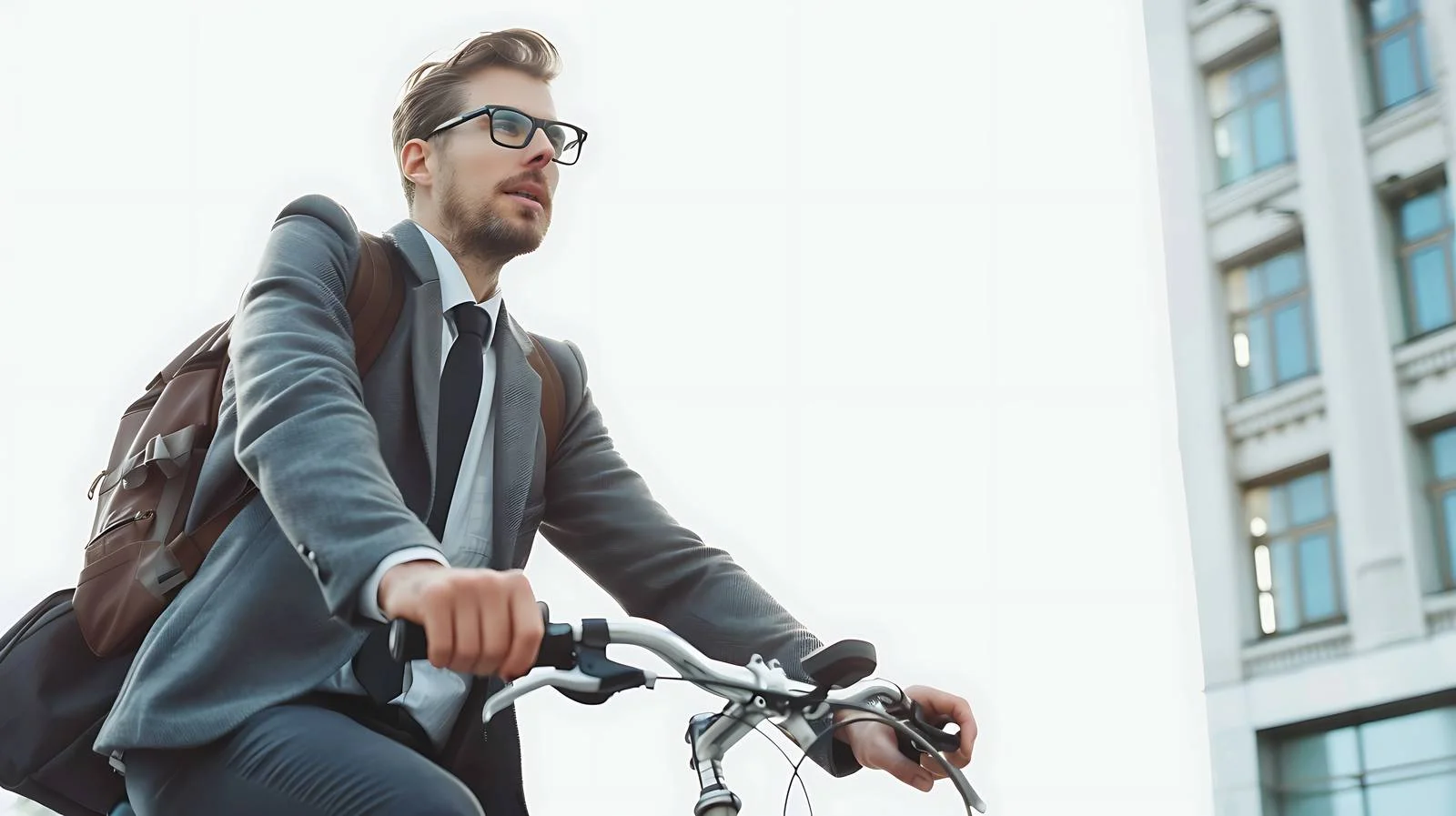 Urban Commuter Cyclist in Action — free download from Dotvec