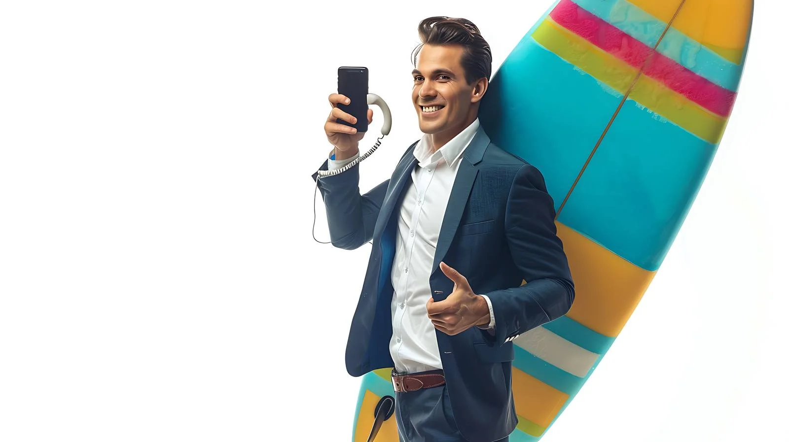 Businessman Surfing Lifestyle Concept — free download from Dotvec
