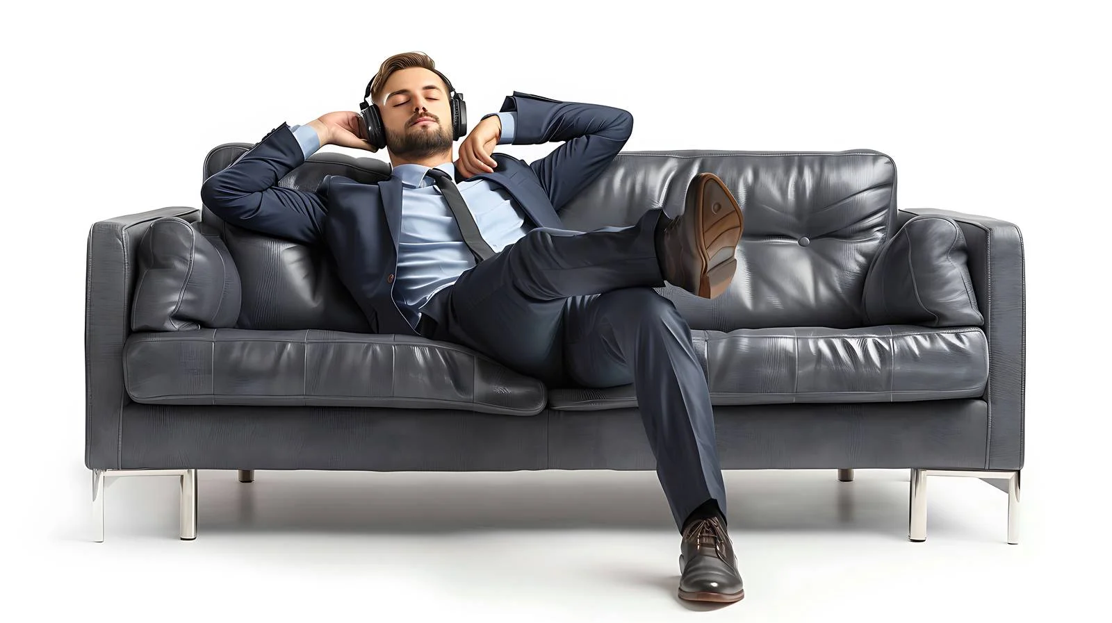 Professional Resting Businessman in Office Setting — free download from Dotvec