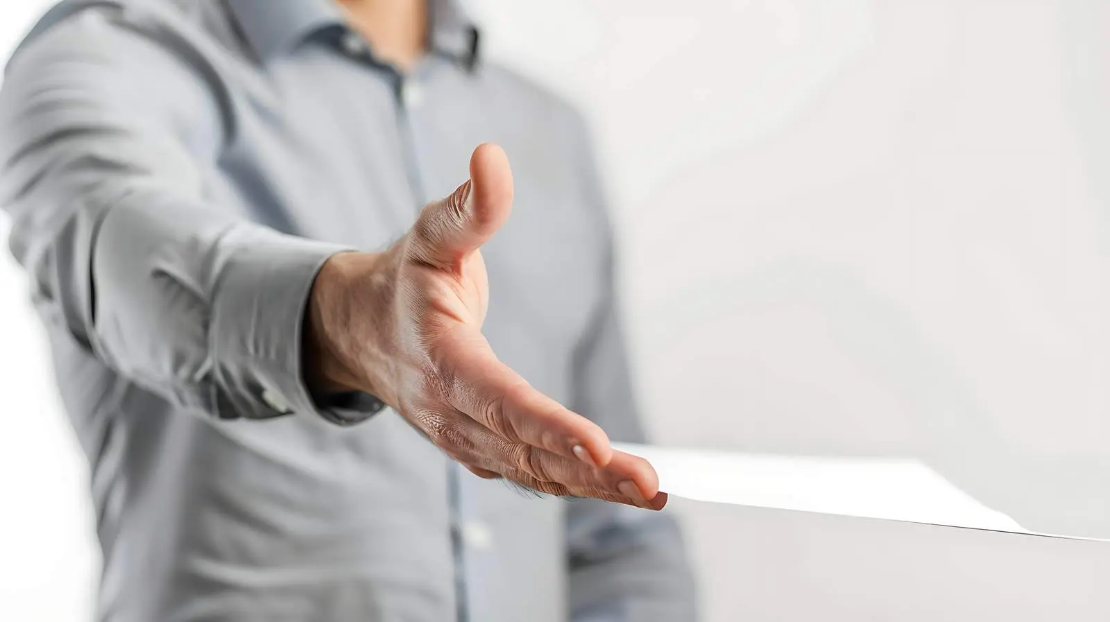 Businessman Offering Assistance with Documents – free trust image from Dotvec