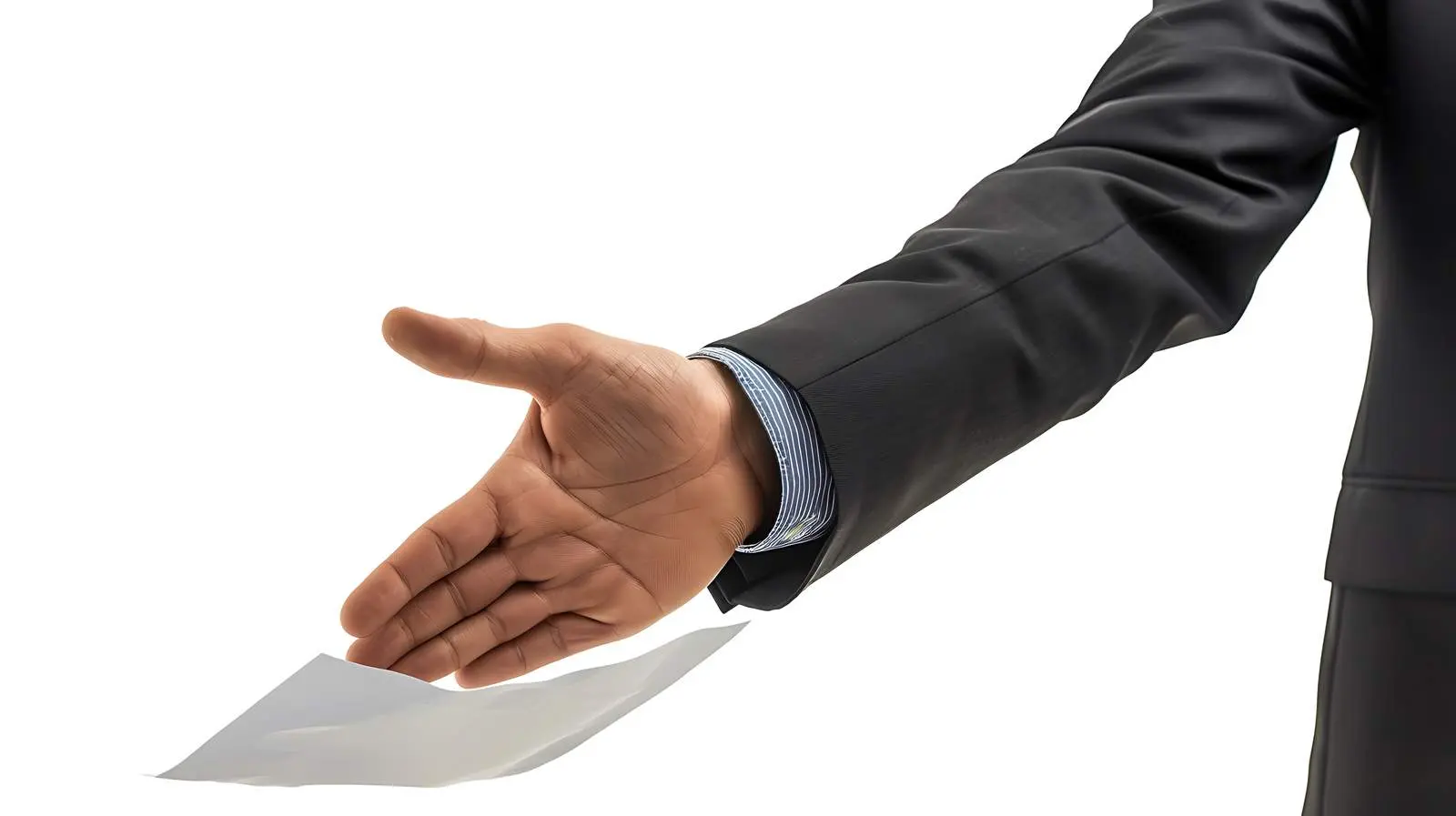 Businessman Offering Documents with Confidence – free trust image from Dotvec