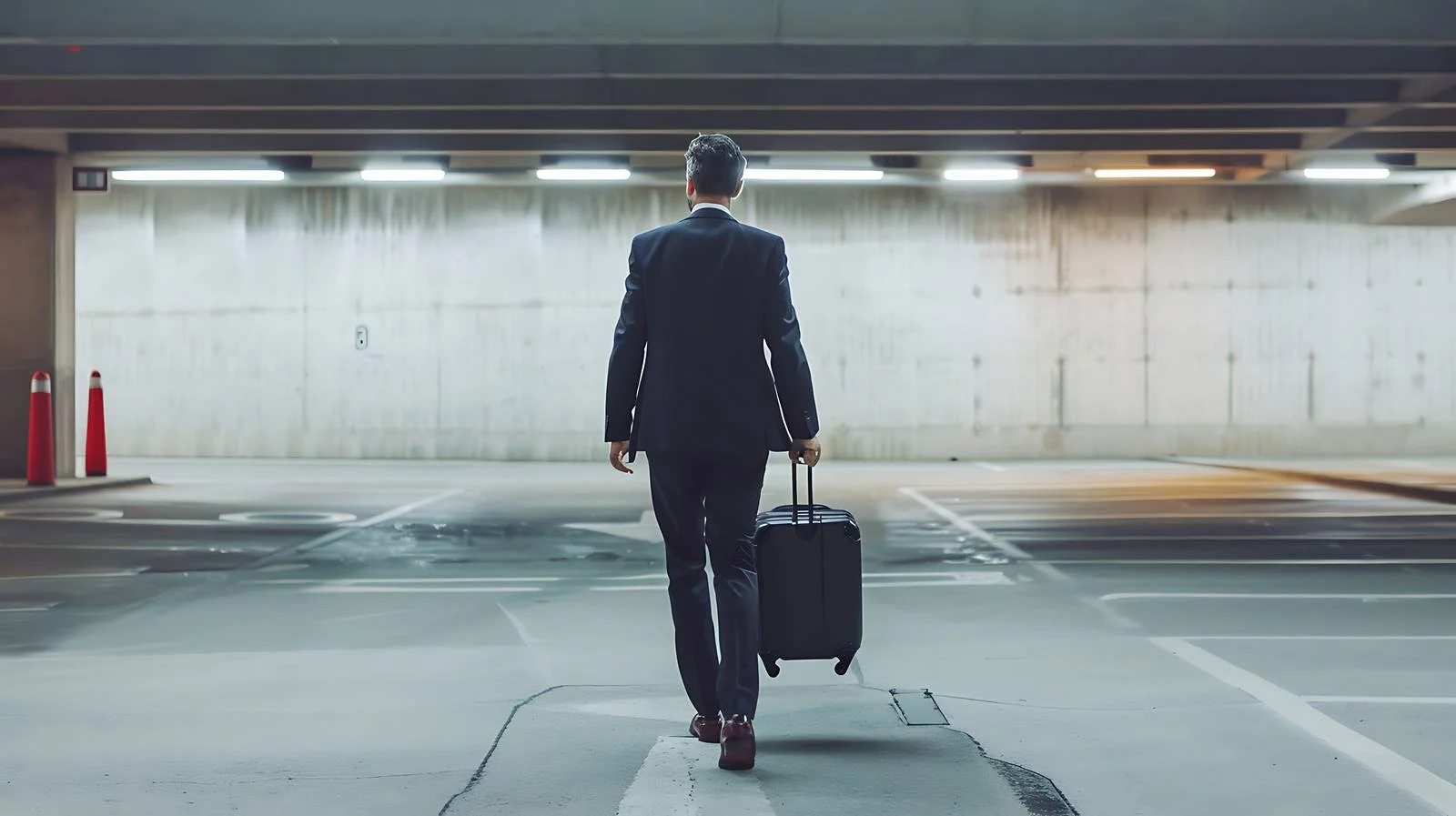 Busy Businessman Rushing Through Park — free download from Dotvec