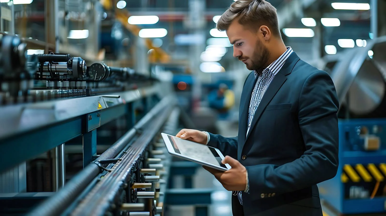 Modern Businessman With Tablet — free download from Dotvec