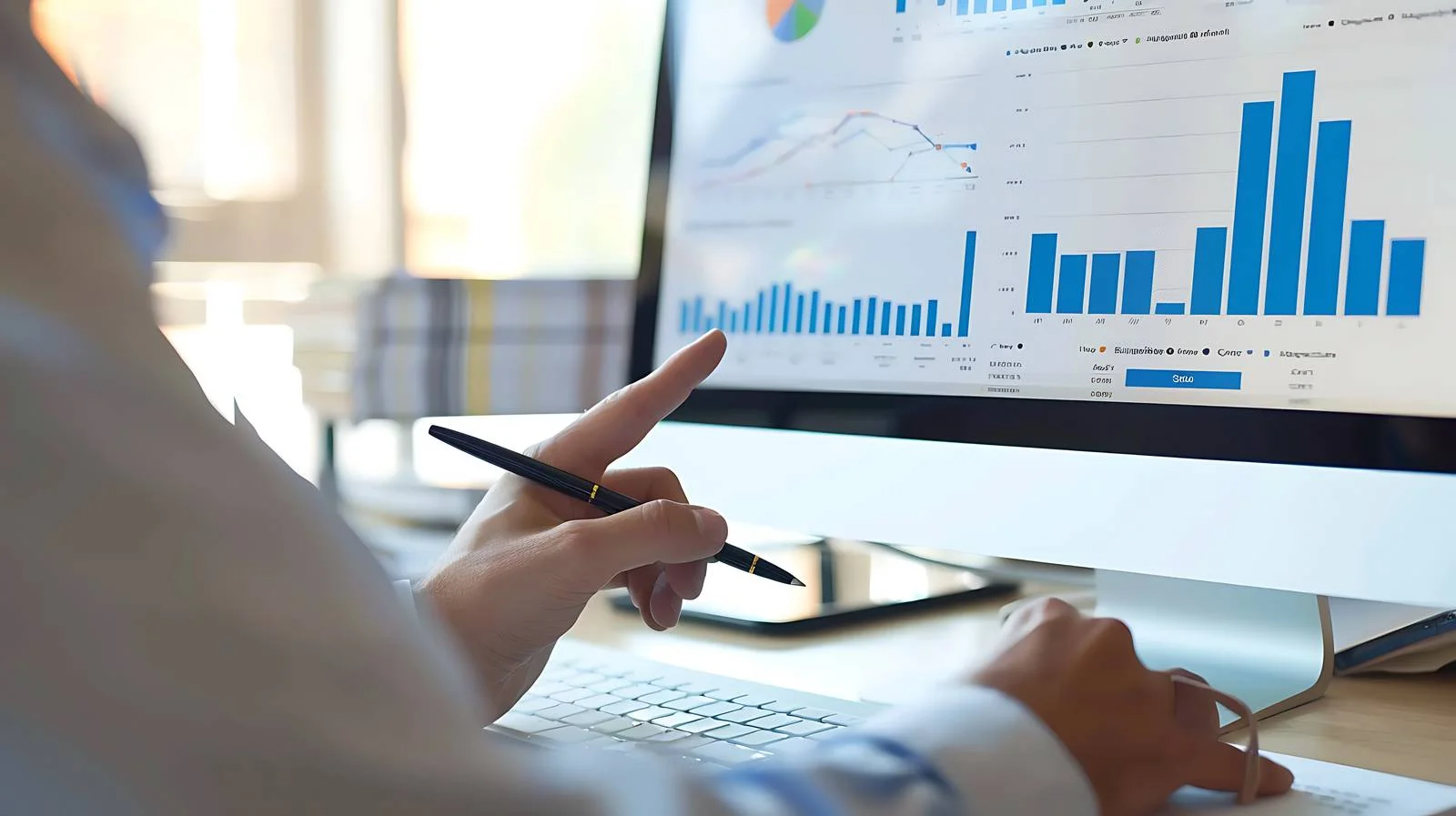 Professional Businessman at Desk Writing — free download from Dotvec