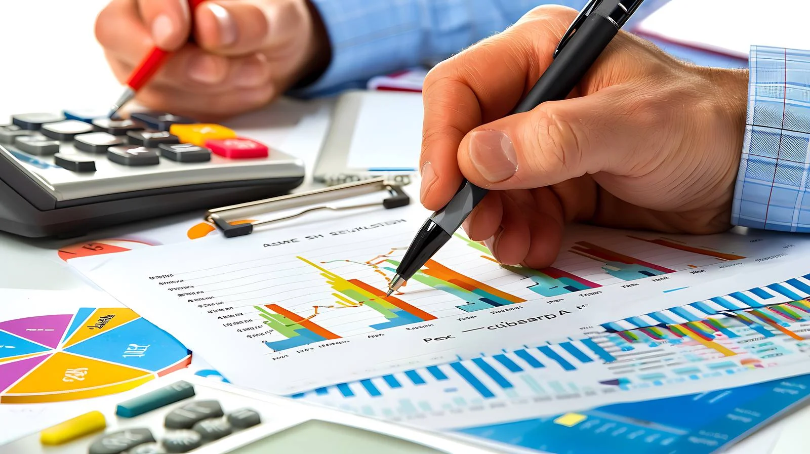 Businessman Analyzing Office Desk — free download from Dotvec