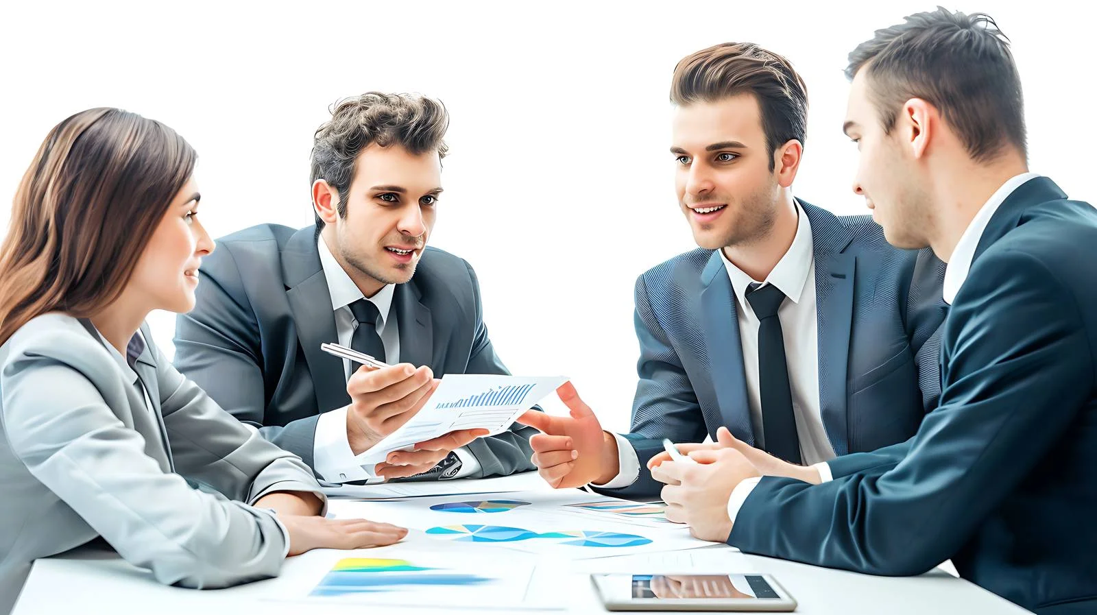 Corporate Team Collaboration Meeting for Investment Strategy — free download from Dotvec