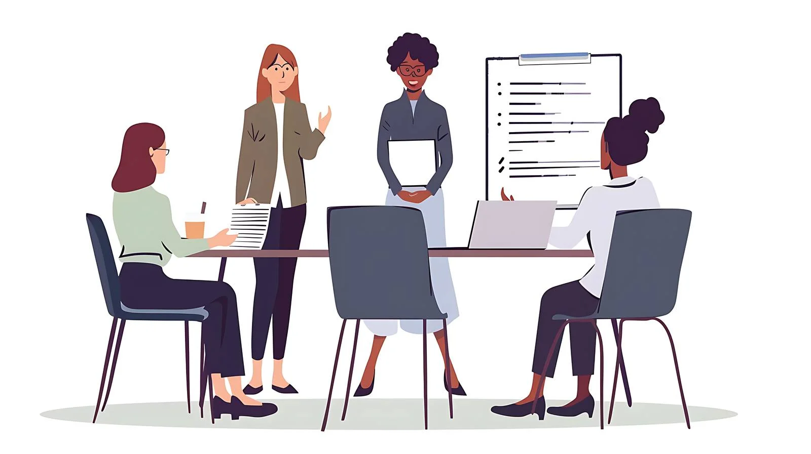 Executive Meeting in Isolated Office Setting — free download from Dotvec