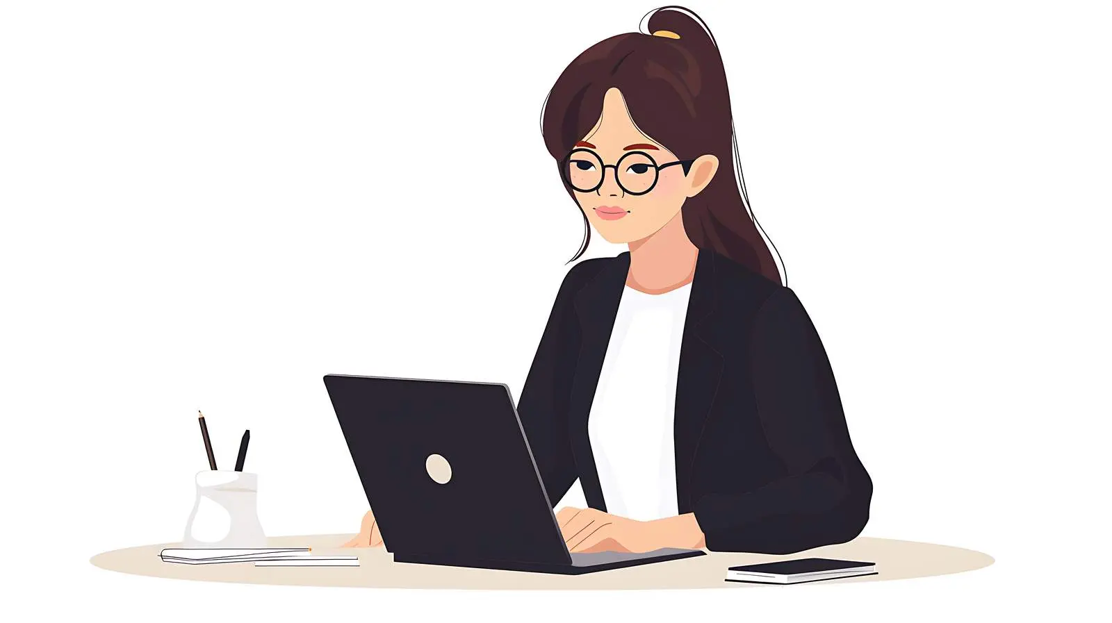 Businesswoman Shopping Online with Laptop – free online retail image from Dotvec