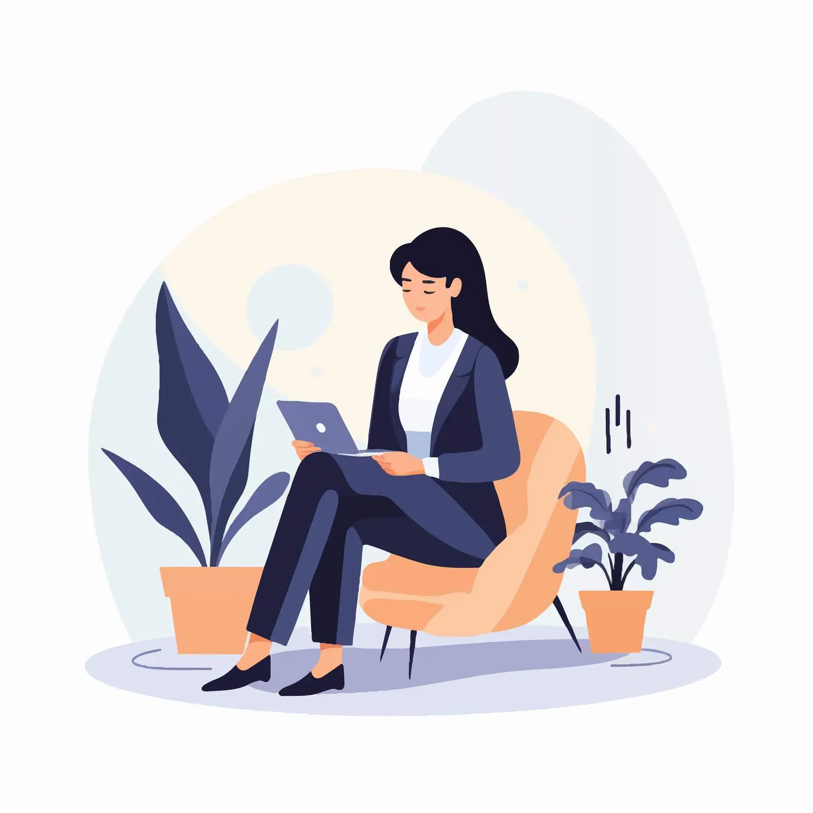 Professional Businesswoman Using Mobile Phone — free download from Dotvec