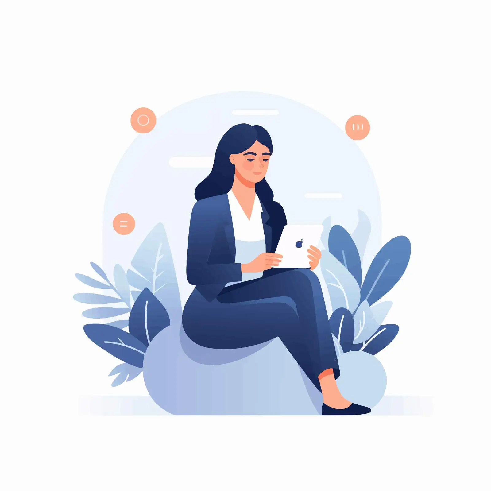 Businesswoman Using Mobile Phone in Professional Setting — free download from Dotvec