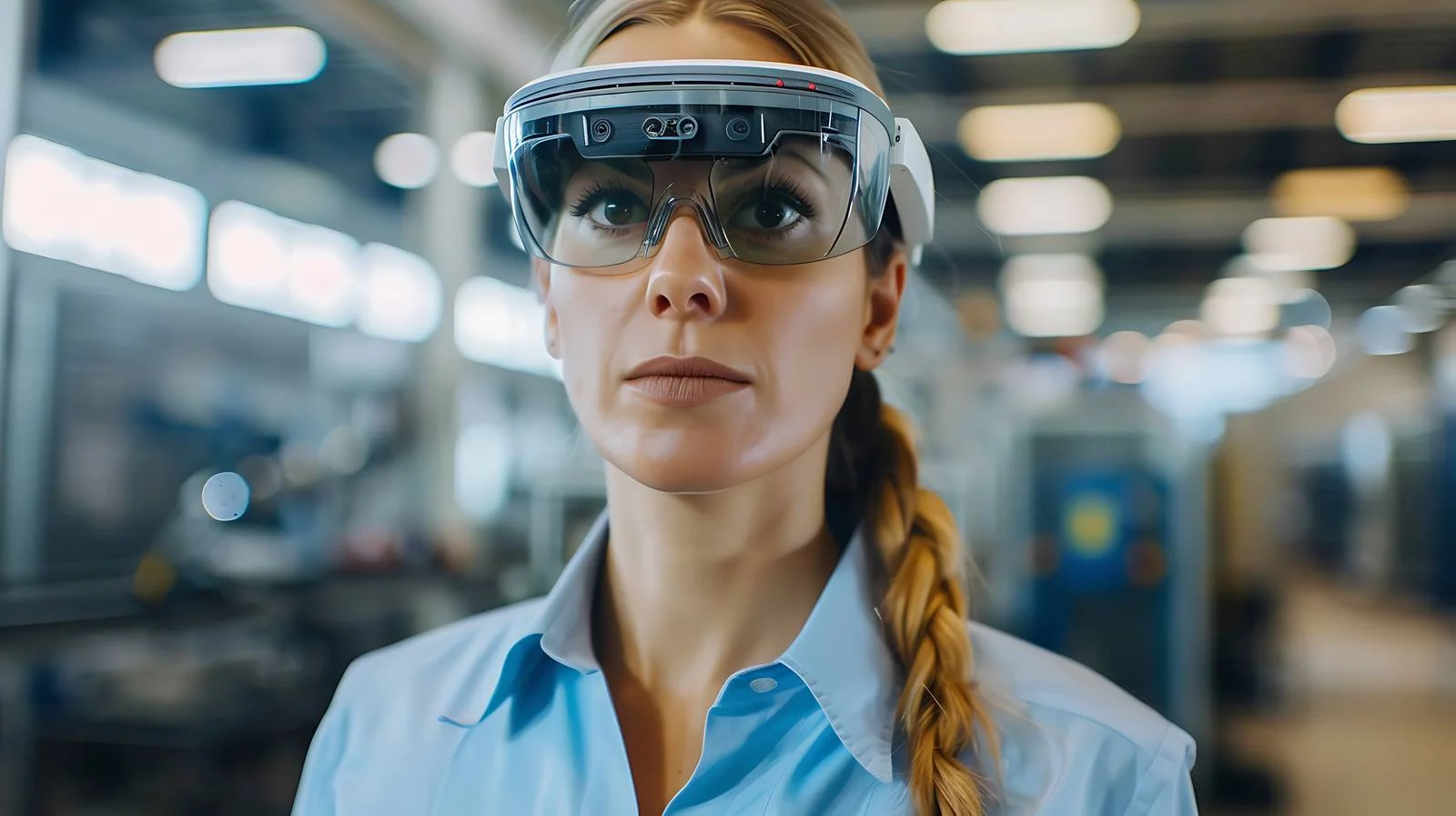 Modern Factory AR Glasses Usage — free download from Dotvec