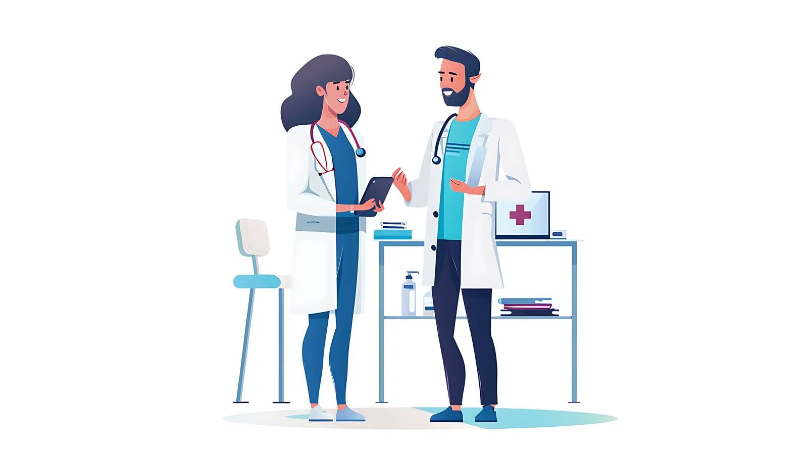 Professional Healthcare Discussion Image — free download from Dotvec