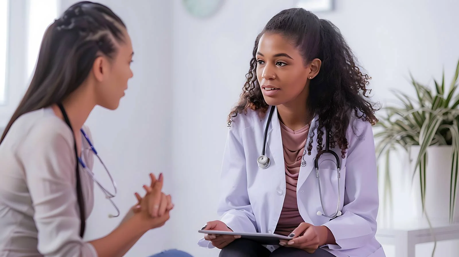 Hospital Consultation with Businesswoman and Doctor — free download from Dotvec