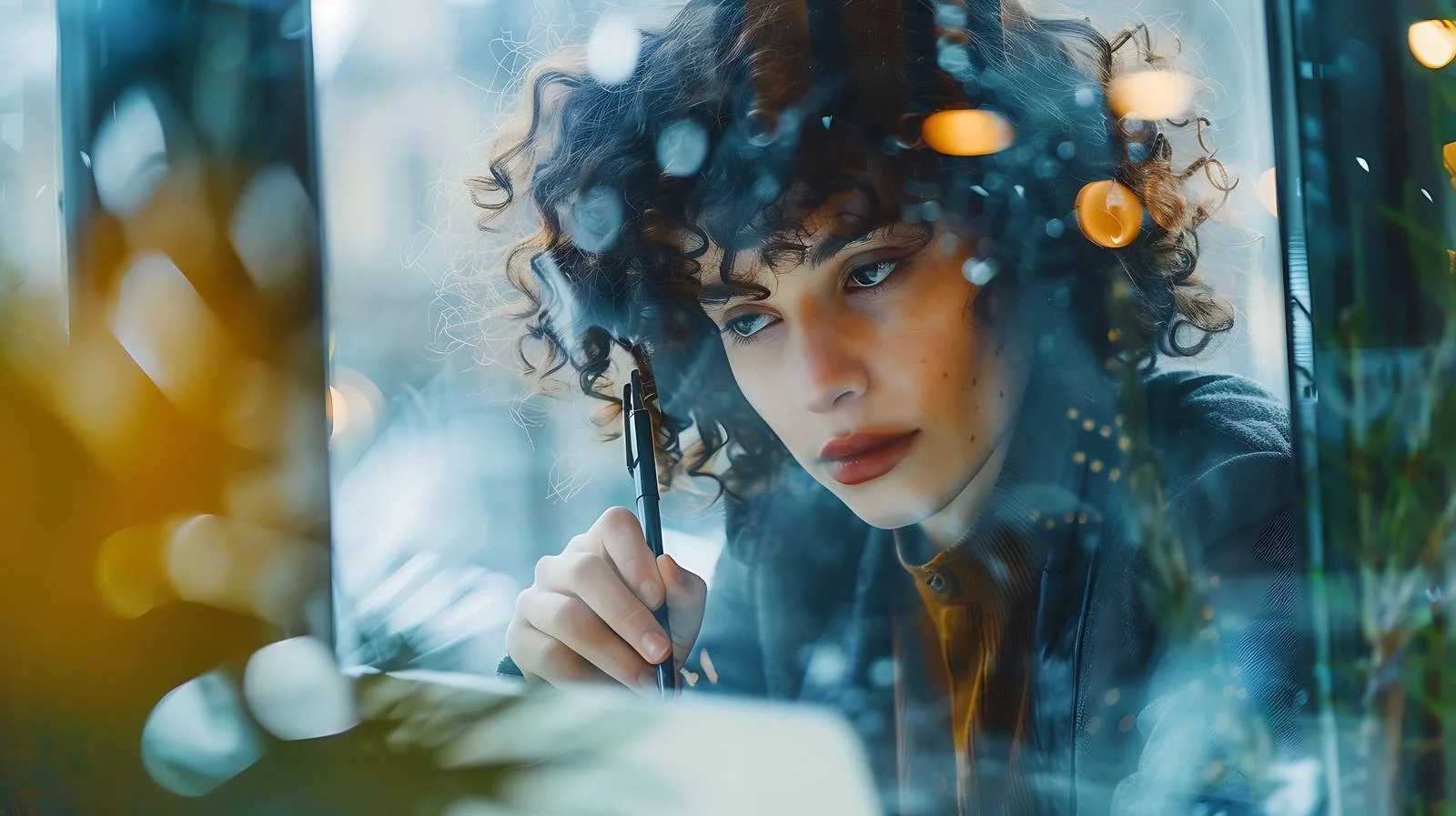 Professional Businesswoman Writing in Stylish Office — free download from Dotvec