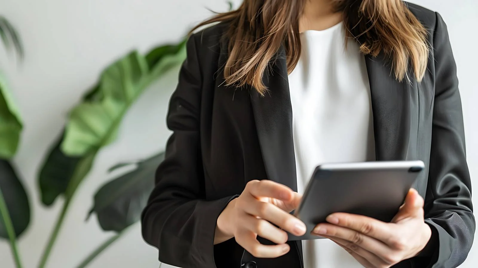 Professional Businesswomen Tablet Office Meeting — free download from Dotvec