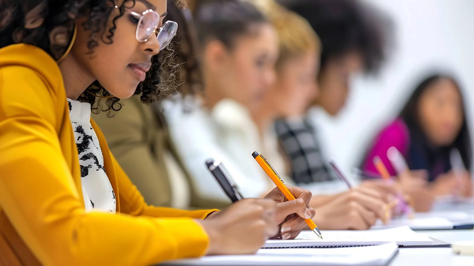 Professional Businesswomen Training Isolated White — free download from Dotvec