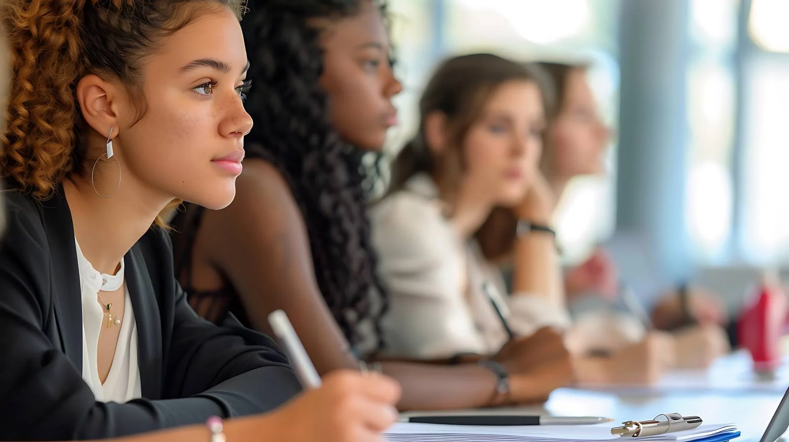 Professional Businesswomen Training Isolated White — free download from Dotvec