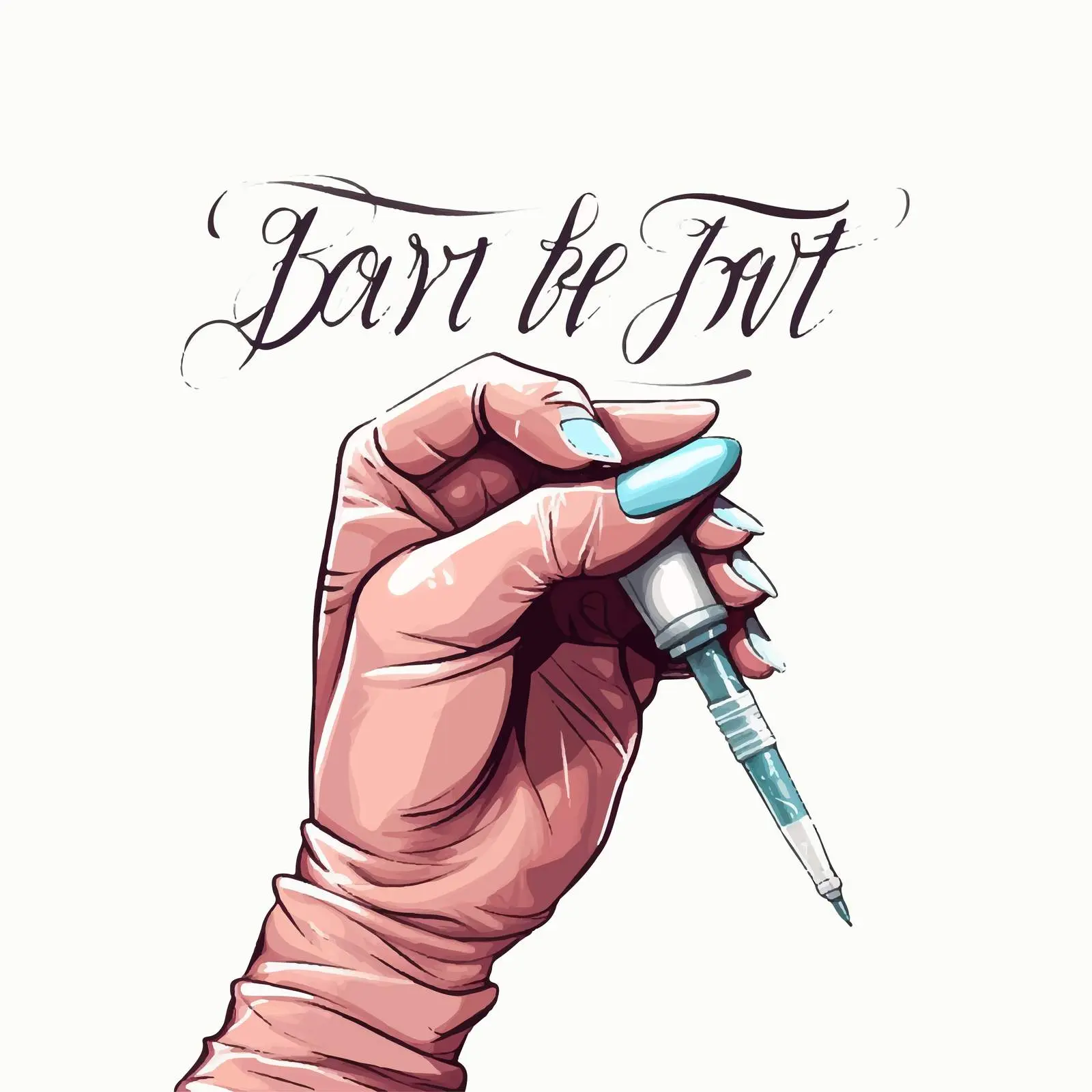 But First Botox Handwritten Lettering Vector — free download from Dotvec