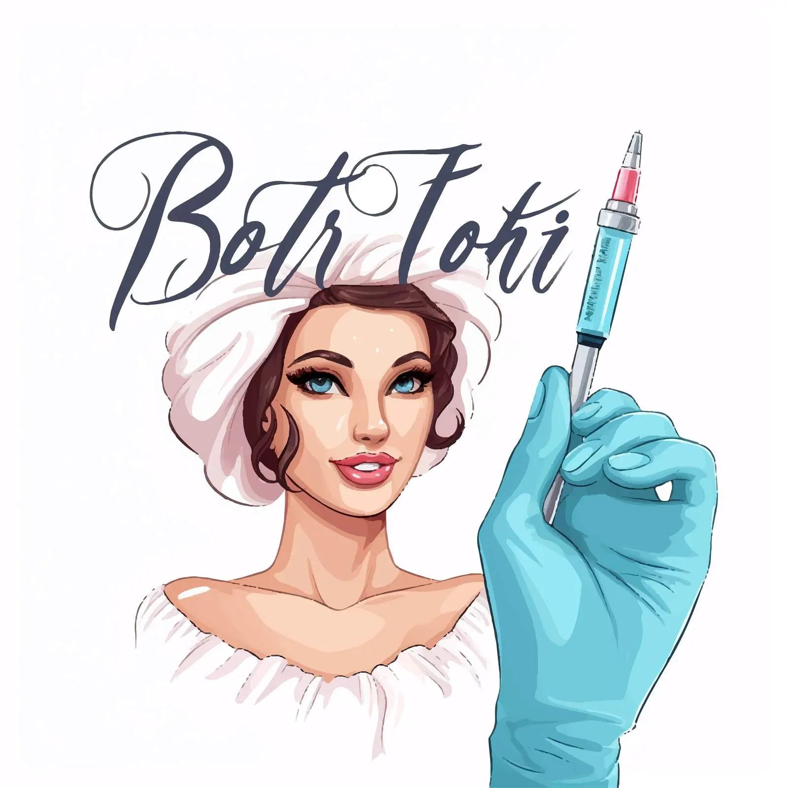 But First Botox Handwritten Lettering — free download from Dotvec