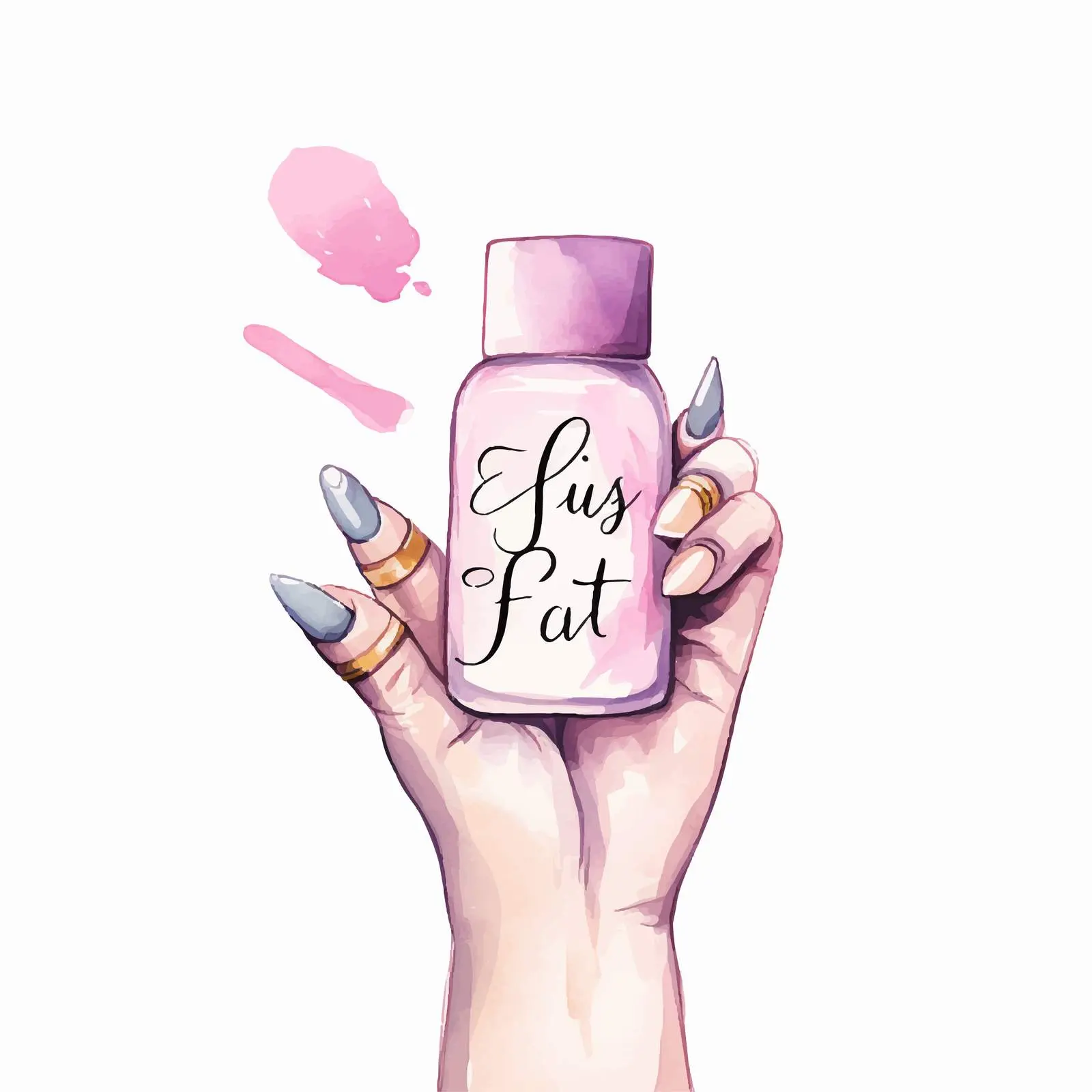 Beautiful Handwritten Nails Inscription Vector Design — free download from Dotvec