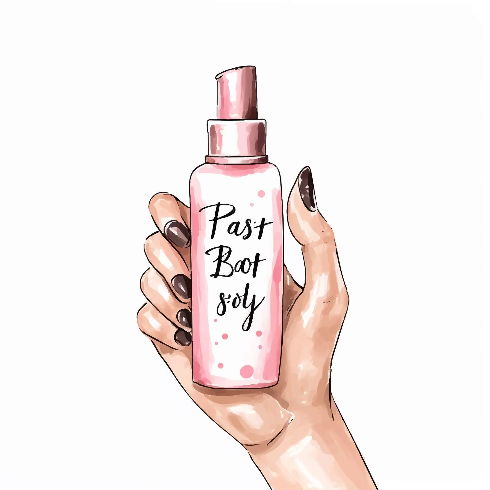 Handwritten Skin Care Lettering Vector Design — free download from Dotvec