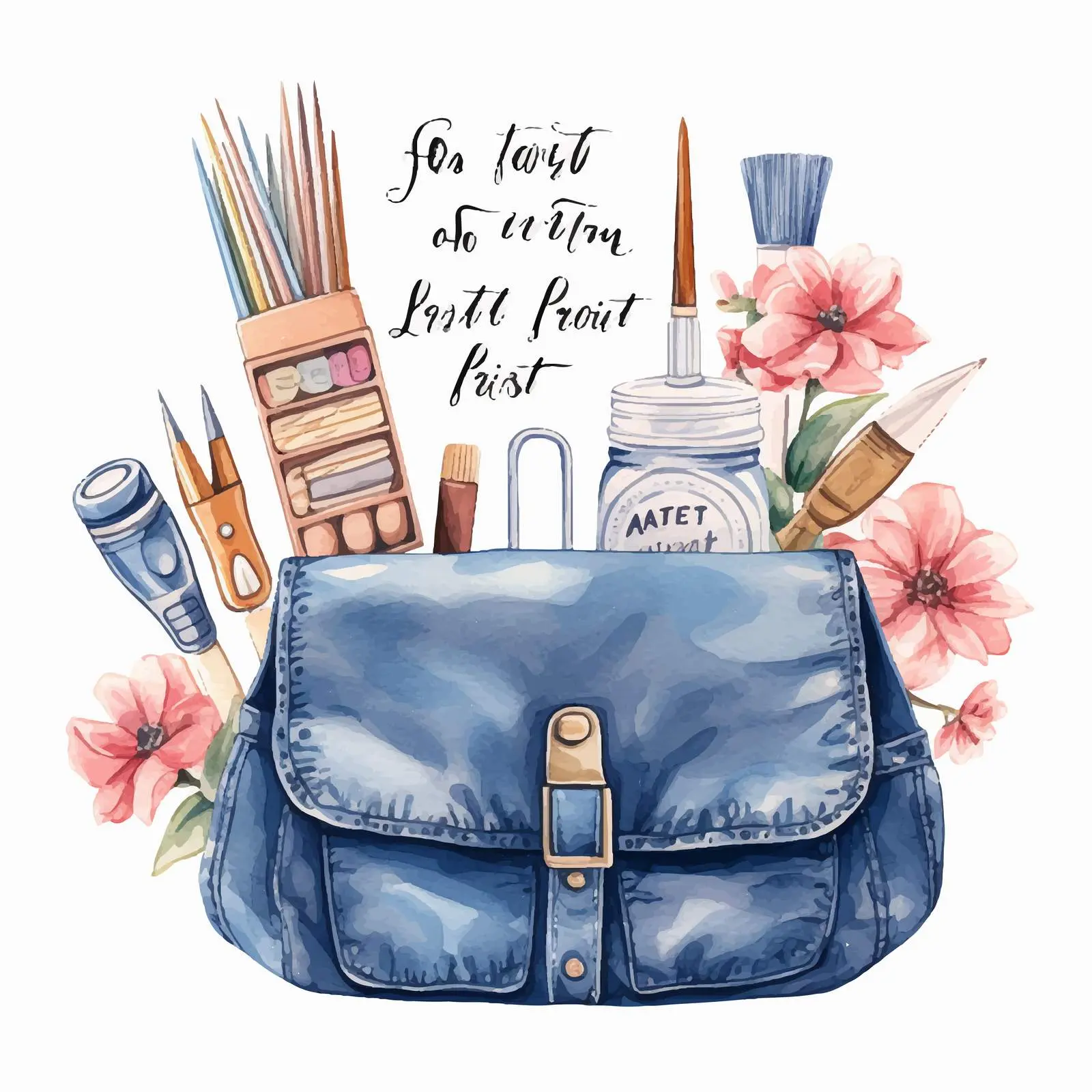 Handwritten Nail Art Inscription and Tools Design – free nail tools image from Dotvec