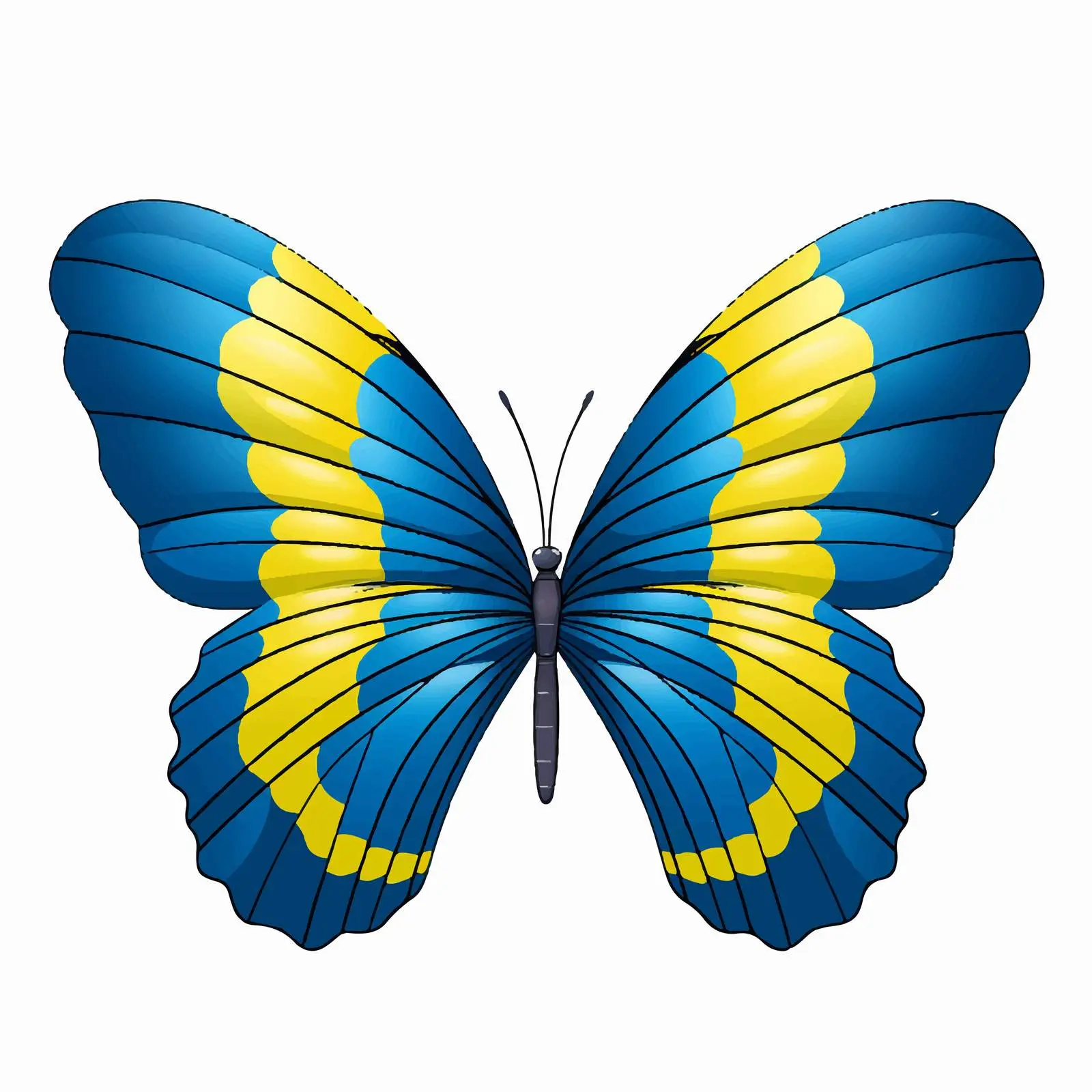 Colorful Butterfly Wings Inspired by National Flags — free download from Dotvec
