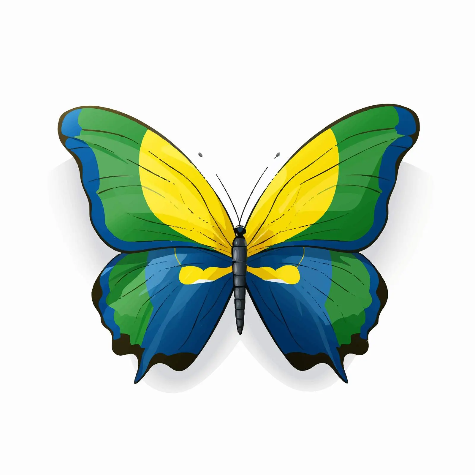 Colorful Butterfly Wings Inspired by National Flags – free spectrum image from Dotvec