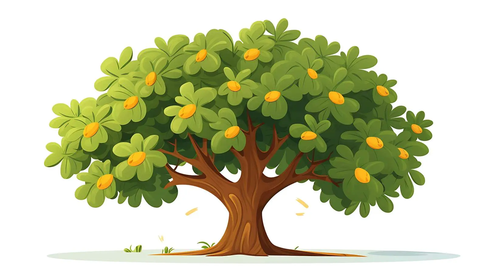 Butternut Juglans Tree Vector Illustration — free download from Dotvec