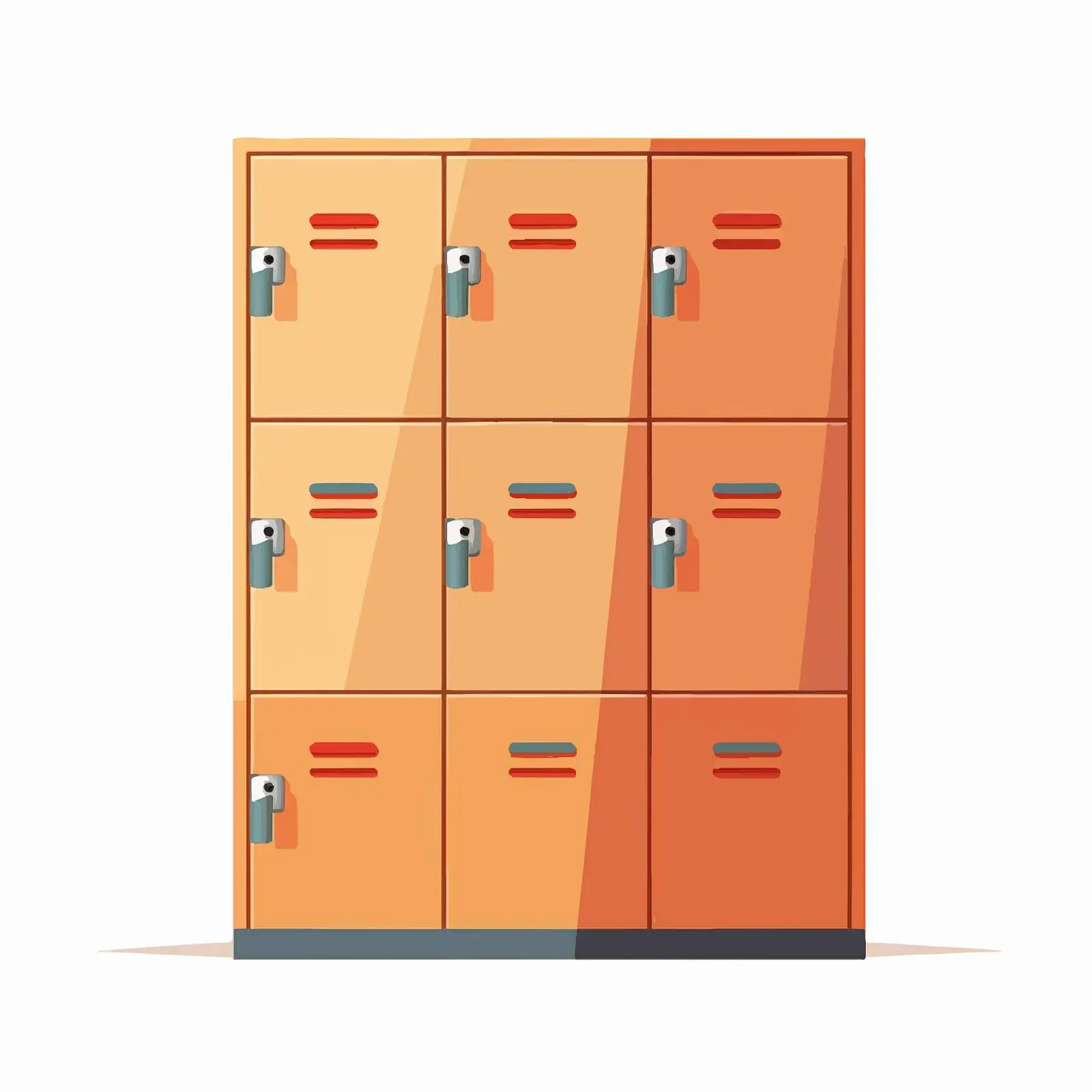 Office Cabinet Vector Illustration Isolated on White – free locker image from Dotvec