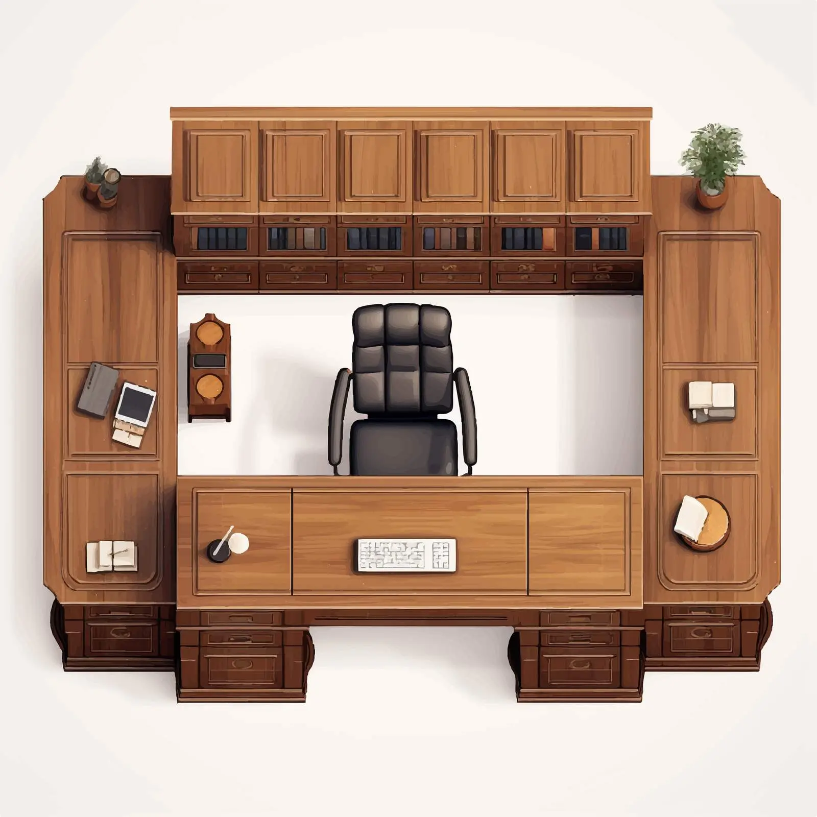 Cabinet Office Vector Illustration on White Background — free download from Dotvec