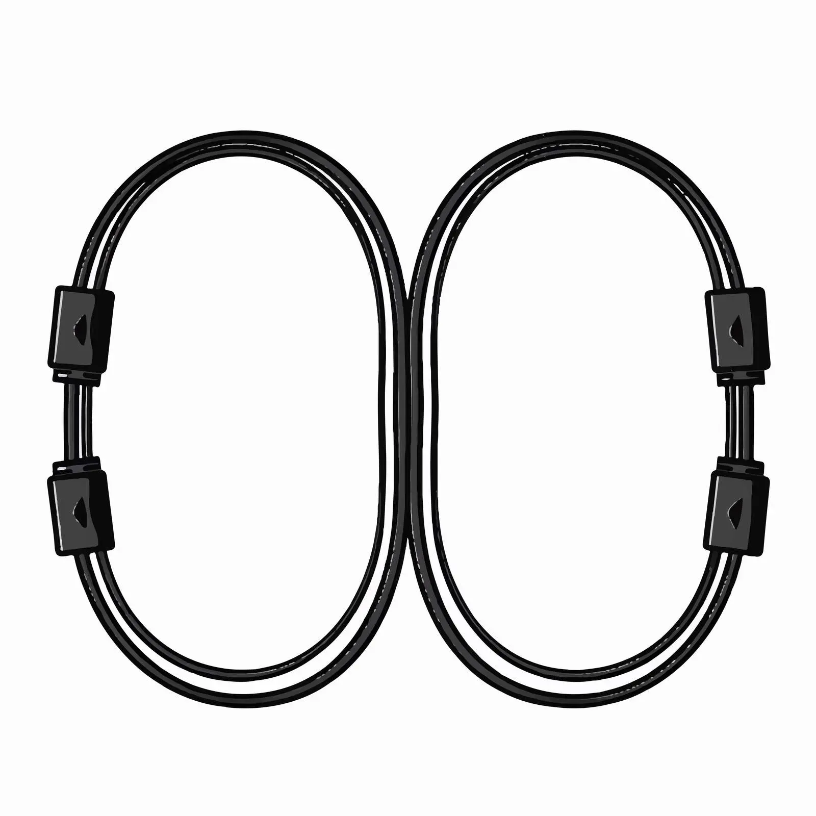 Cable Outline Vector Illustration on White Background — free download from Dotvec