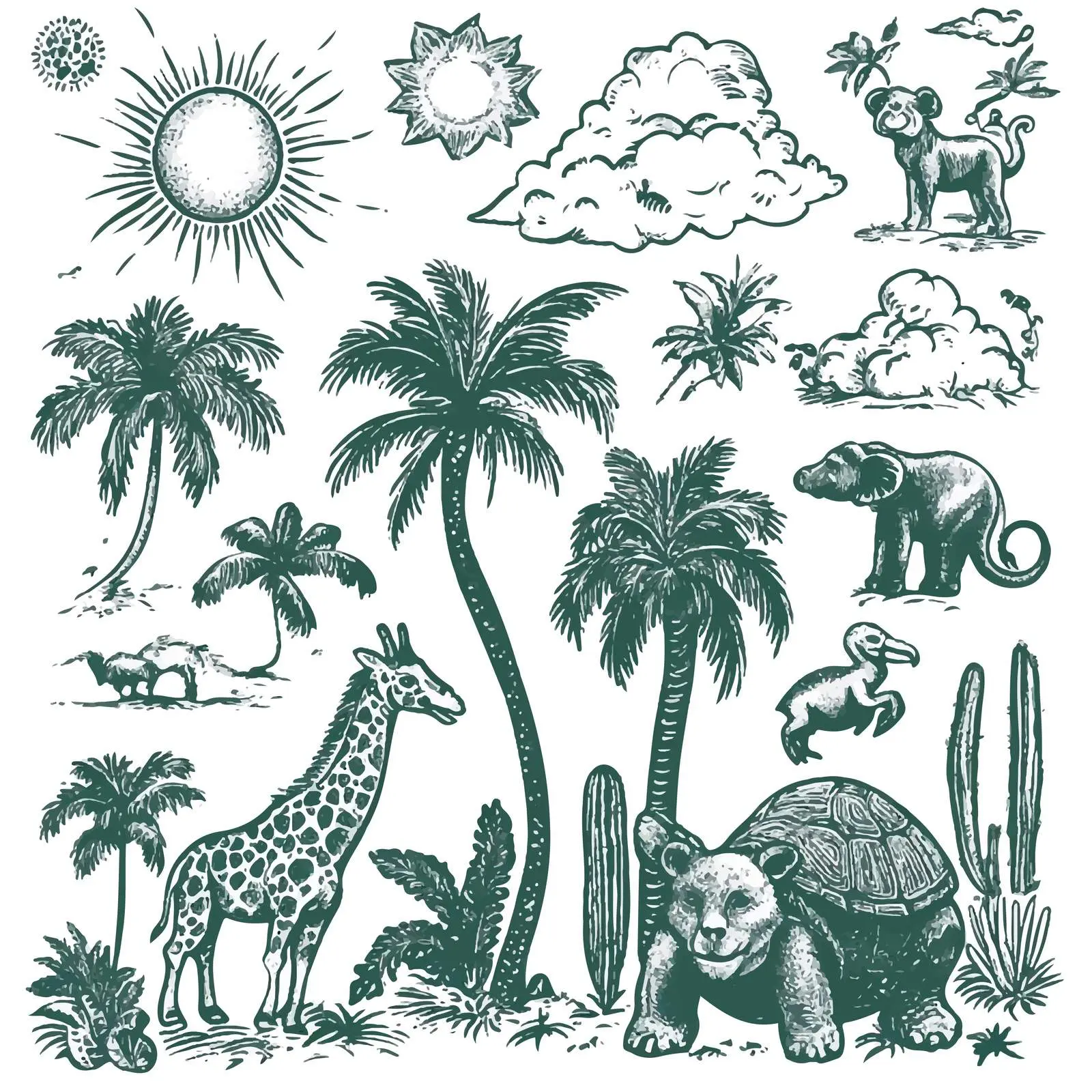 Playful Wildlife and Nature Vector Collection — free download from Dotvec